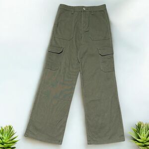 Soho Blue Denim Pants Girls Size 10 Green Cargo NEW